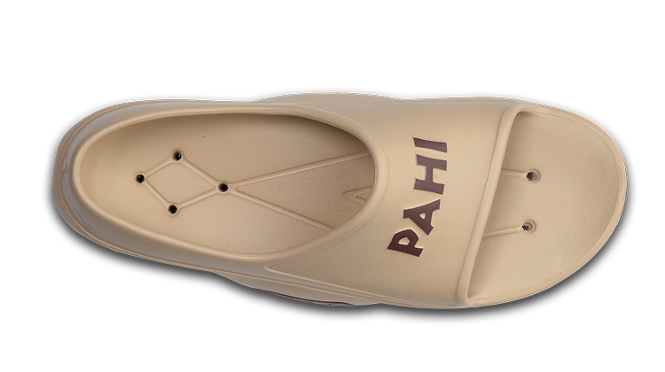 B-Steady Slide Sand Mocha - top view single shoe