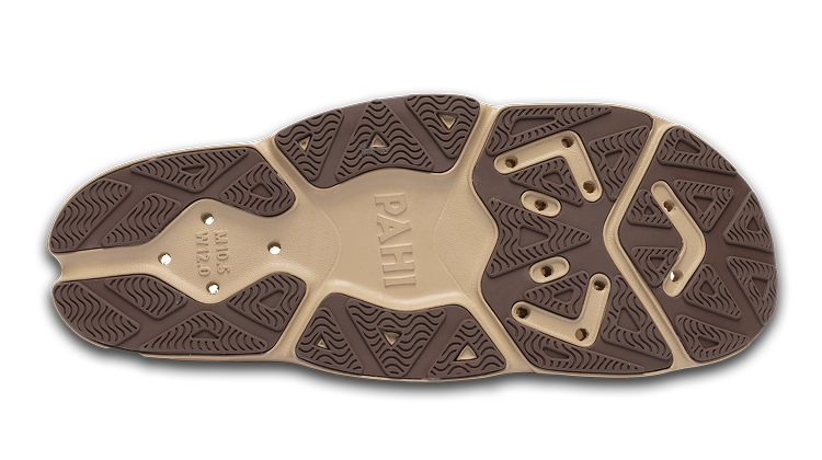 B-Steady Slide Sand Mocha - bottom sole view single shoe