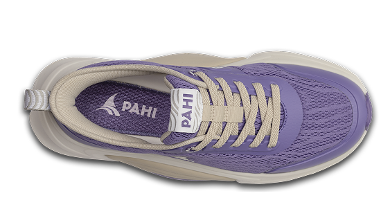 B-Active Mesh Lilac White Grey - top view single shoe