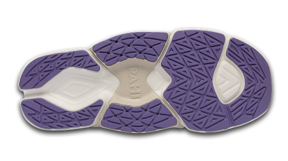 B-Active Mesh Lilac White Grey - bottom sole view single shoe