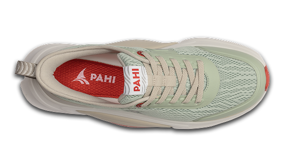 B-Active Mesh Sage Grey Clay - top view single shoe