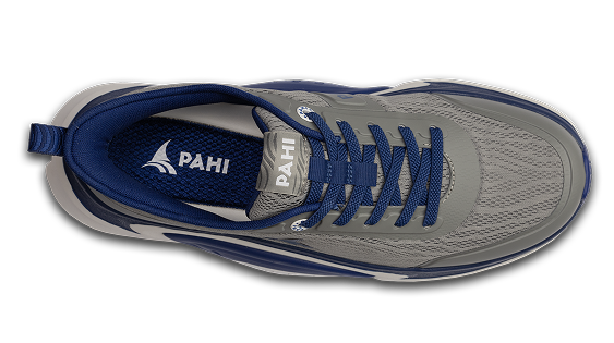 B-Active Mesh Wolf Navy White - top view single shoe