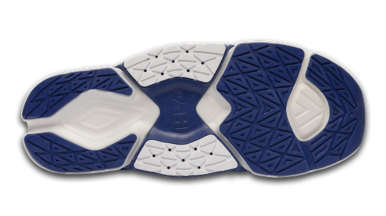 B-Active Mesh Wolf Navy White - bottom sole view single shoe