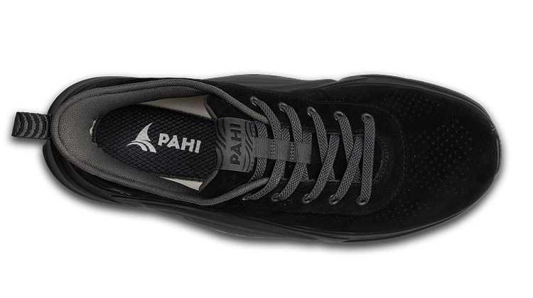 B-Casual Suede Coal Anthracite - top view single shoe