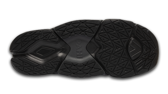 Theon Suede Coal Anthracite Mens bottom View