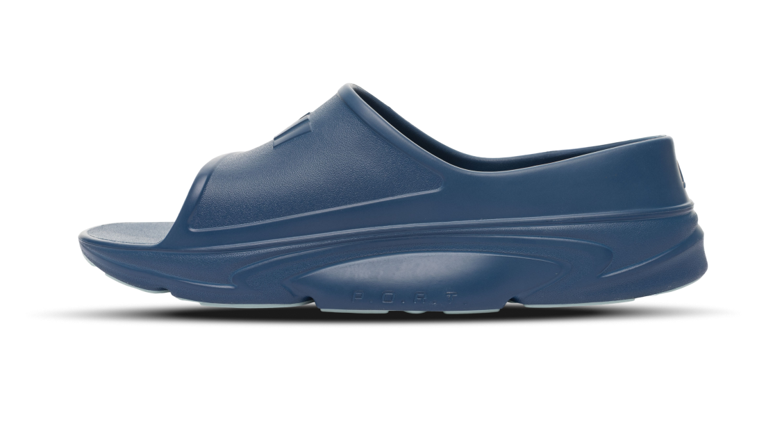 B-Steady Slide Navy Mist - alternate side view single shoe