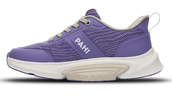 B-Active Mesh Lilac White Grey - alternate side view single shoe