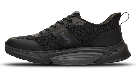 B-Active Mesh Coal Anthracite - alternate side view single shoe