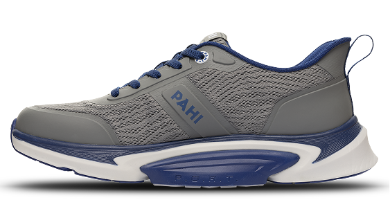 B-Active Mesh Wolf Navy White - alternate side view single shoe