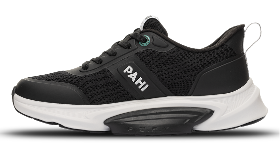 B-Active Mesh Coal White Teal - alternate side view single shoe
