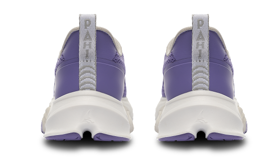 B-Active Mesh Lilac White Grey - top view pair of shoes