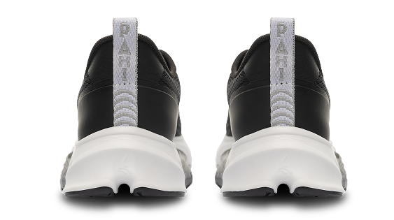 B-Active Mesh Coal White Teal - back view pair of shoes