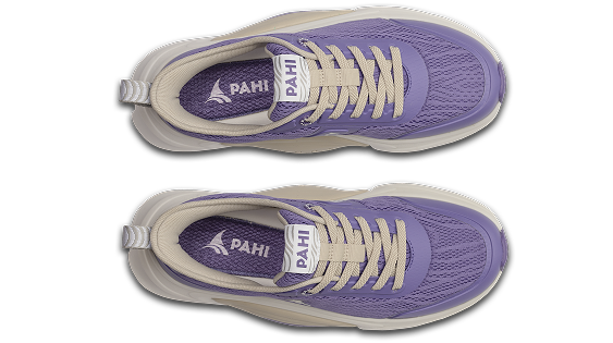 B-Active Mesh Lilac White Grey - back view pair of shoes