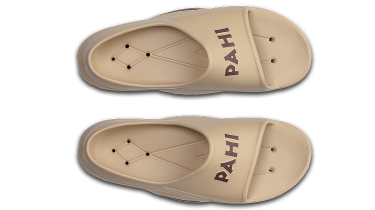 B-Steady Slide Sand Mocha - back view pair of shoes
