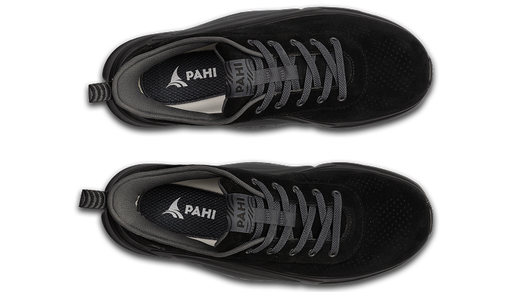 B-Casual Suede Coal Anthracite - top view pair of shoes