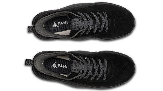 Theon Suede Coal Anthracite Mens Top View of Both SHoe